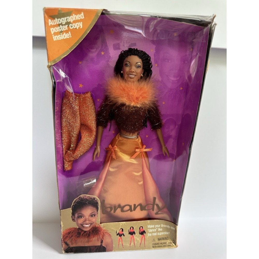 VINTAGE 1999 Brandy Doll By Mattel W/Autographed Poster New In Box